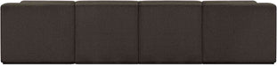 Meridian Furniture - Ollie 128" Brown Boucle Fabric Upholstered 5pc. Sectional - 118Brown-Sec5A - GreatFurnitureDeal