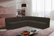 Meridian Furniture - Ollie 94" Brown Boucle Fabric Upholstered 5pc. Sectional - 118Brown-Sec5C - GreatFurnitureDeal