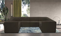 Meridian Furniture - Ollie 128" Brown Boucle Fabric Upholstered 8pc. Sectional - 118Brown-Sec8A - GreatFurnitureDeal