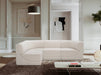 Meridian Furniture - Ollie 98" Cream Boucle Fabric Upholstered 4pc. Sectional - 118Cream-Sec4A - GreatFurnitureDeal