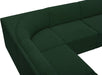 Meridian Furniture - Ollie 98" Green Boucle Fabric Upholstered 5pc. Sectional - 118Green-Sec5B - GreatFurnitureDeal