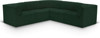 Meridian Furniture - Ollie 98" Green Boucle Fabric Upholstered 5pc. Sectional - 118Green-Sec5B - GreatFurnitureDeal