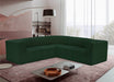 Meridian Furniture - Ollie 98" Green Boucle Fabric Upholstered 5pc. Sectional - 118Green-Sec5B - GreatFurnitureDeal