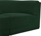 Meridian Furniture - Ollie 98" Green Boucle Fabric Upholstered 5pc. Sectional - 118Green-Sec5B - GreatFurnitureDeal