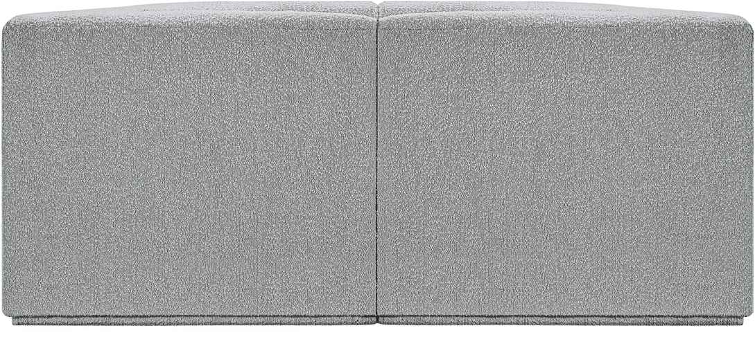 Meridian Furniture - Ollie 68" Grey Boucle Fabric Upholstered 2pc. Loveseat - 118Grey-S68 - GreatFurnitureDeal