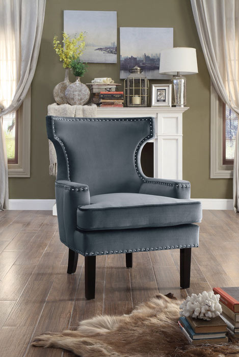 Homelegance - Lapis Accent Chair - 1190GY-1 - GreatFurnitureDeal
