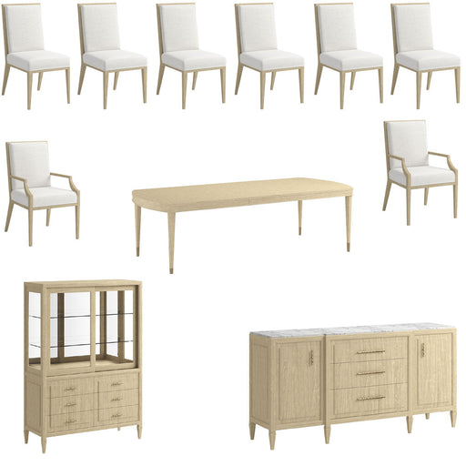 ART Furniture - Eave 11 Piece Rectangular Dining Table Set in Sundrenched Oak - 436222-1825-11SET - GreatFurnitureDeal