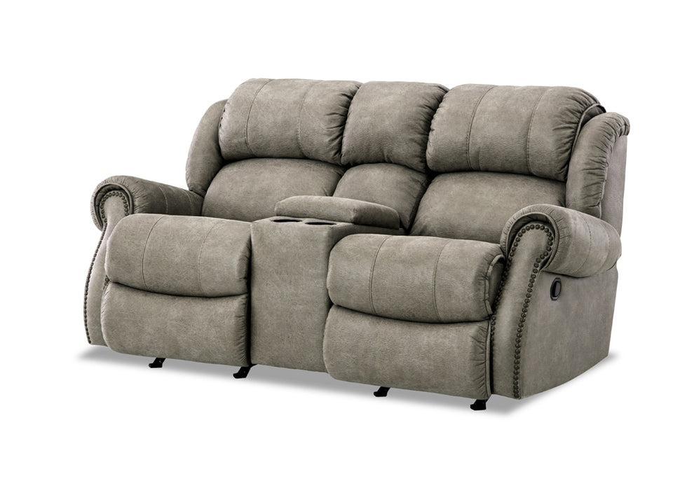 Motion Ease - Marlowe Manual Rocking Console Loveseat in Tan - 120-23-16 - GreatFurnitureDeal