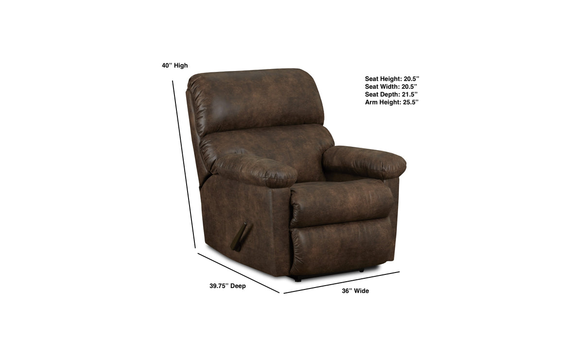 Motion Ease - Marlowe Manual Rocker Recliner in Tan - 120-91-16 - GreatFurnitureDeal