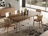 VIG Furniture - Modrest Heloise Modern Walnut & Stainless Steel Dining Table - VGBB-MI1502A-WAL-DT - GreatFurnitureDeal
