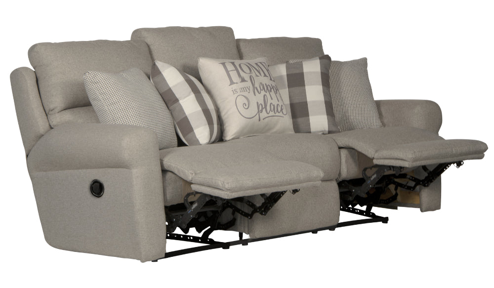 Catnapper - Westport 3 Piece Recliner Living Room Set in Metal-Charcoal - 1211-METAL-3SET - GreatFurnitureDeal