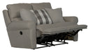 Catnapper - Westport Lay Flat Reclining Loveseat in Metal-Charcoal - 1212-METAL - GreatFurnitureDeal