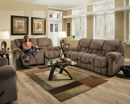 Motion Ease - Fallon Double Power Rocker Recliner in Mocha - 122-98-17 - GreatFurnitureDeal
