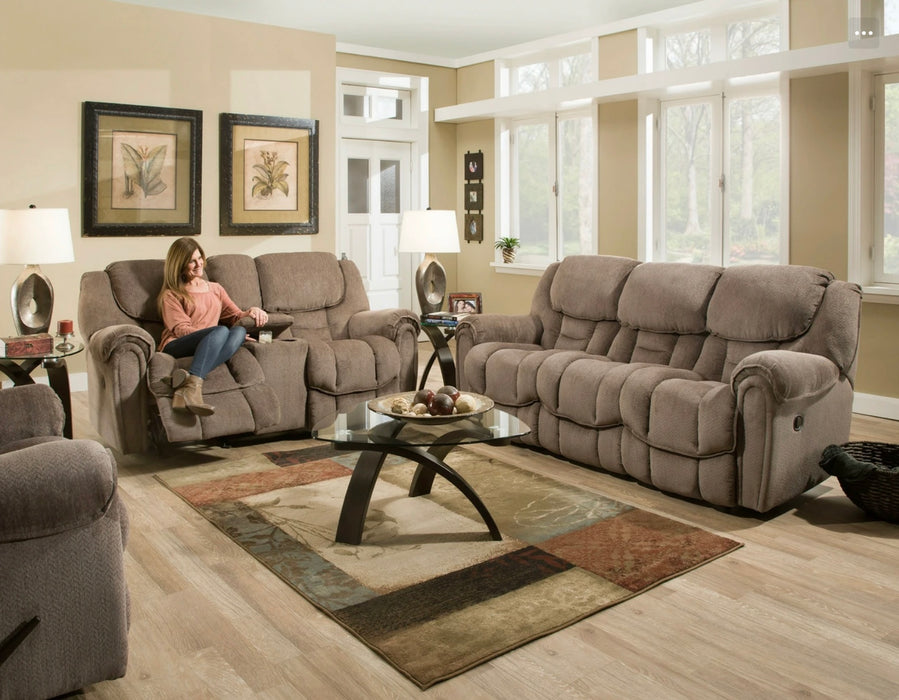 Motion Ease - Fallon Double Manual Reclining Sofa in Taupe - 122-30-17 - GreatFurnitureDeal