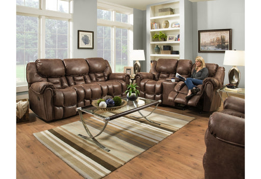 Motion Ease - Fallon Double Manual Reclining Sofa in Mocha - 122-30-21 - GreatFurnitureDeal