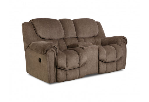 Motion Ease - Fallon Double Power Reclining Console Loveseat in Taupe - 122-29-17 - GreatFurnitureDeal