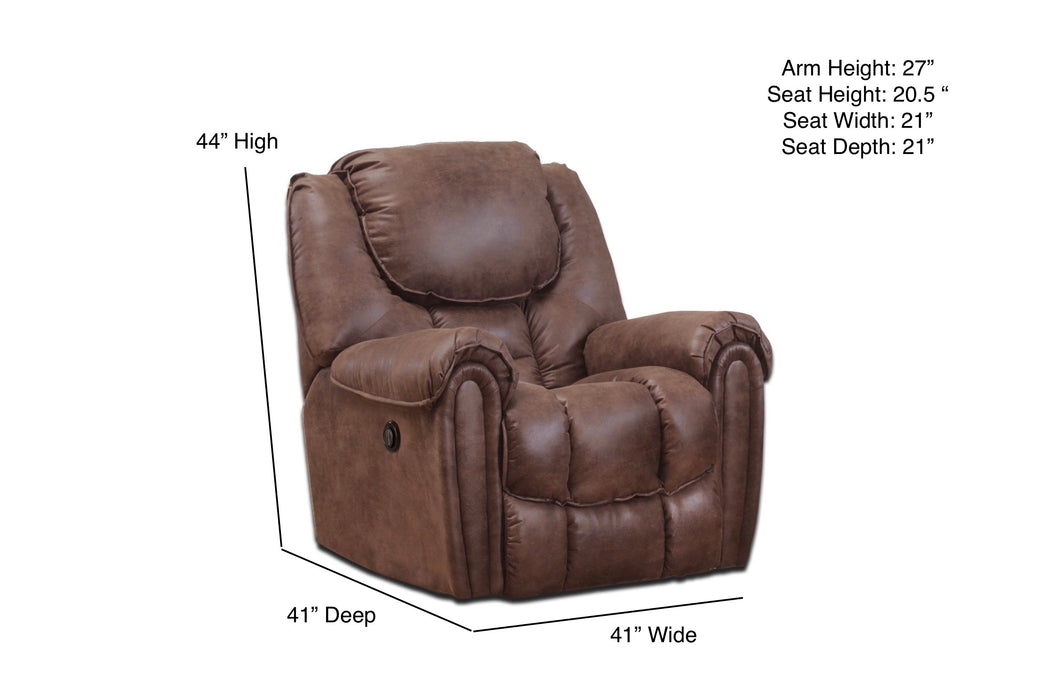 Motion Ease - Fallon Rocker Recliner in Mocha - 122-98-21 - GreatFurnitureDeal