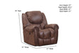 Motion Ease - Fallon Rocker Recliner in Mocha - 122-98-21 - GreatFurnitureDeal