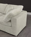 Meridian Furniture - Cozy 158" Velvet Upholstered Overstuffed Fiber Filled Comfort Comfort 8 Piece Modular Sectional - 634Cream-Sec8A - GreatFurnitureDeal
