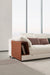 American Eagle Furniture - AE-L8013 White Fabric Sectional Sofa Set - Right Side Facing Chaise - AE-L8013L-W - GreatFurnitureDeal