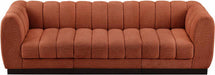 Meridian Furniture - Quinn 101" Cognac Chenille Fabric Upholstered 3pc. Sofa - 124Cognac-S101 - GreatFurnitureDeal