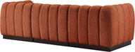 Meridian Furniture - Quinn 101" Cognac Chenille Fabric Upholstered 3pc. Sofa - 124Cognac-S101 - GreatFurnitureDeal