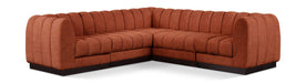 Meridian Furniture - Quinn 101" Cognac Chenille Fabric Upholstered 5pc. Sectional - 124Cognac-Sec5C - GreatFurnitureDeal