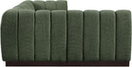 Meridian Furniture - Quinn 101" Green Chenille Fabric Upholstered 4pc. Sectional - 124Green-Sec4A - GreatFurnitureDeal
