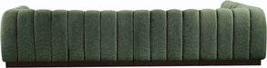 Meridian Furniture - Quinn 133" Green Chenille Fabric Upholstered 5pc. Sectional - 124Green-Sec5A - GreatFurnitureDeal