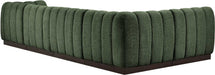 Meridian Furniture - Quinn 133" Green Chenille Fabric Upholstered 5pc. Sectional - 124Green-Sec5A - GreatFurnitureDeal
