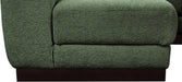 Meridian Furniture - Quinn 197" Green Chenille Fabric Upholstered 7pc. Sectional - 124Green-Sec7B - GreatFurnitureDeal