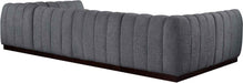 Meridian Furniture - Quinn 133" Grey Chenille Fabric Upholstered 6pc. Sectional - 124Grey-Sec6A - GreatFurnitureDeal