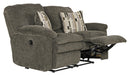 Catnapper - Tosh Power Reclining Loveseat in Pewter - 61272-PEWTER - GreatFurnitureDeal