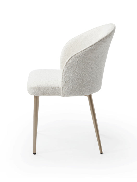 ESF Furniture - 109 - 7 Piece Dining Table Set in Gloss Golden - 109TABLEGOLDEN-7SET - GreatFurnitureDeal