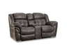 Motion Ease - Haven Power Console Loveseat in Charcoal - 129-29-14 - GreatFurnitureDeal