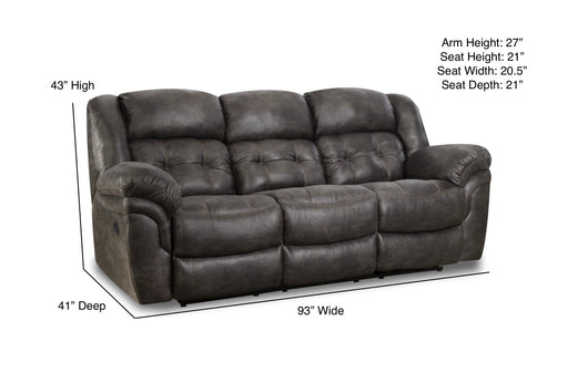 Motion Ease - Haven Power Sofa in Charcoal - 129-39-14 - GreatFurnitureDeal