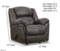 Motion Ease - Haven Rocker Recliner in Charcoal - 129-91-14 - GreatFurnitureDeal