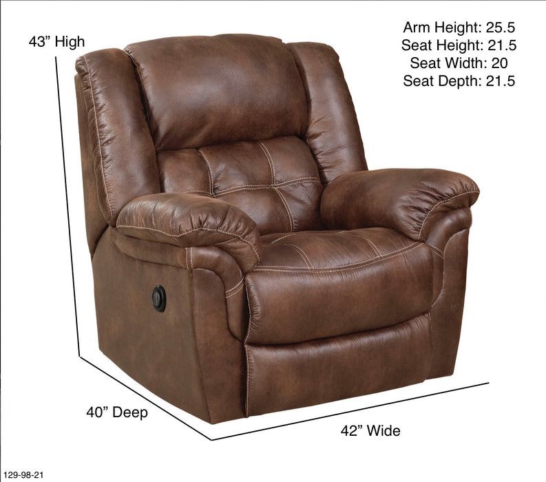 Motion Ease - Haven Power Rocker Recliner in Brown - 129-98-21 - GreatFurnitureDeal