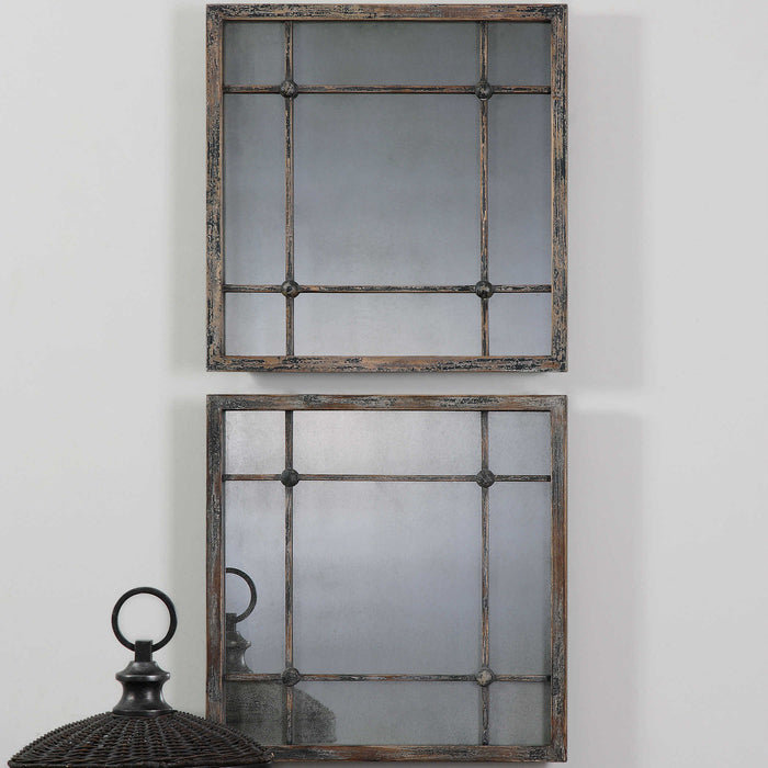 Uttermost -Saragano Square Mirrors Set/2 -13845
