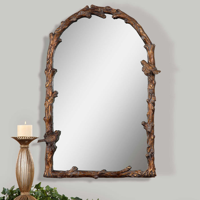 Uttermost - Paza Antique Gold Arch Mirror - 13774 - GreatFurnitureDeal