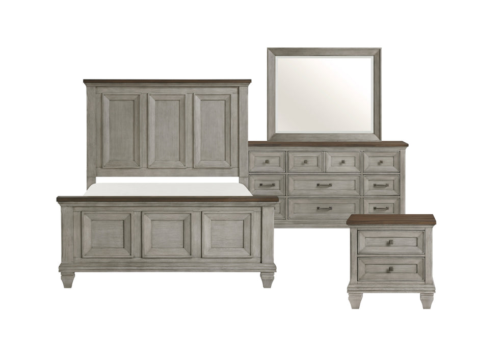 Homelegance - Renton 3 Piece Queen Bedroom Set in Antique Grey and Brown - 1305-1*3
