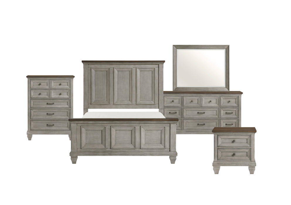 Homelegance - Renton 3 Piece King Bedroom Set in Antique Gray and Brown - 1305K-1EK*3