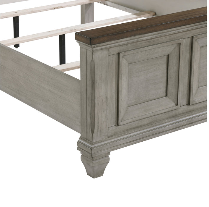 Homelegance - Renton 5 Piece King Bedroom Set in Antique Gray and Brown - 1305K-1EK*9