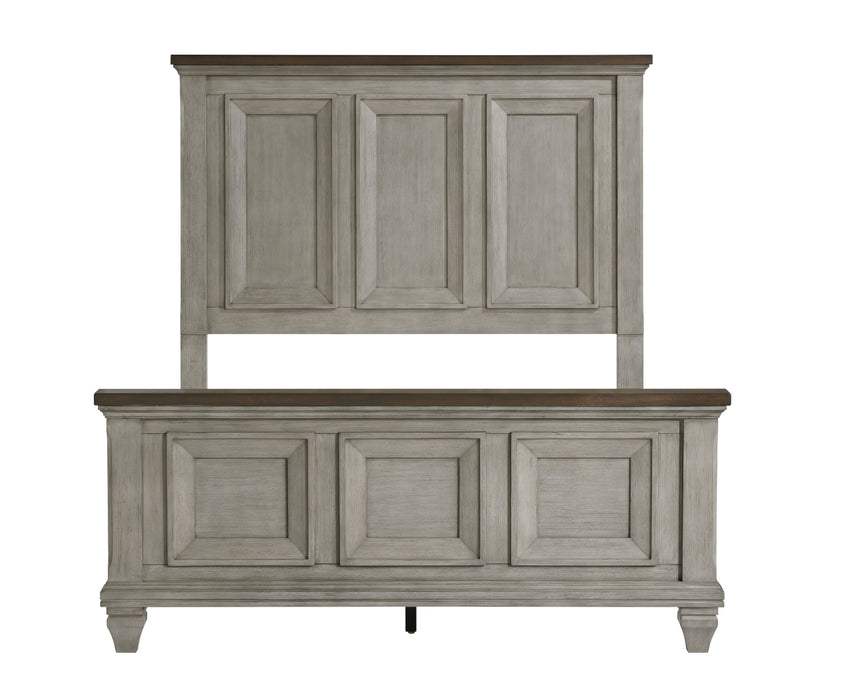 Homelegance - Renton 5 Piece California King Bedroom Set in Antique Gray and Brown - 1305K-1CK*9