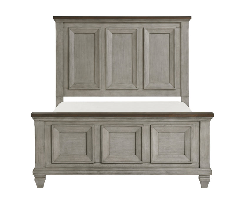 Homelegance - Renton 5 Piece King Bedroom Set in Antique Gray and Brown - 1305K-1EK*9