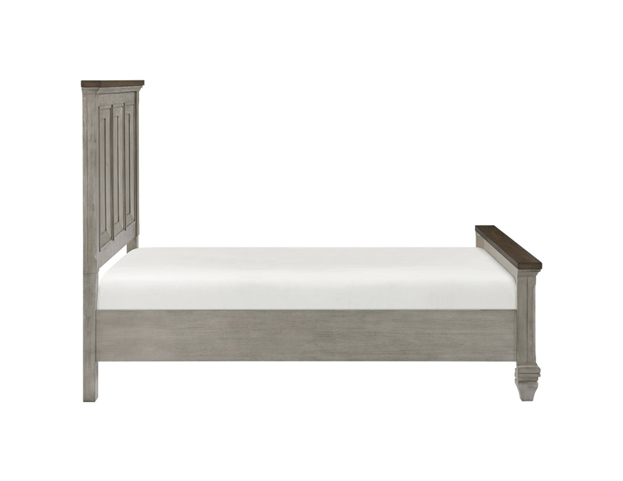 Homelegance - Renton 4 Piece Queen Bedroom Set in Antique Grey and Brown - 1305-1*4
