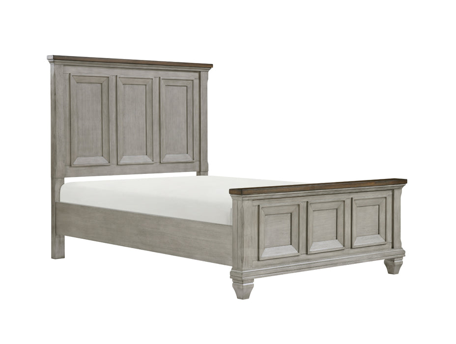 Homelegance - Renton Queen Bed in Antique Grey and Brown - 1305-1*