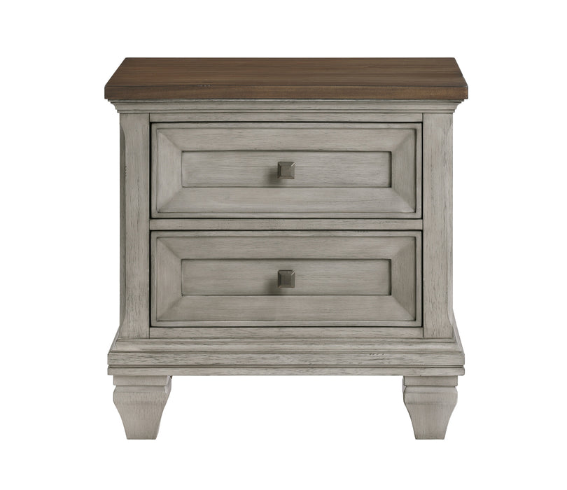 Homelegance - Renton 5 Piece King Bedroom Set in Antique Gray and Brown - 1305K-1EK*9