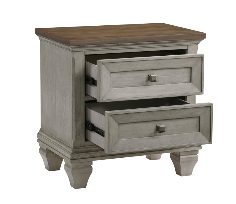 Homelegance - Renton 4 Piece Queen Bedroom Set in Antique Grey and Brown - 1305-1*4