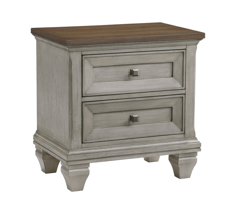 Homelegance - Renton 5 Piece King Bedroom Set in Antique Gray and Brown - 1305K-1EK*9